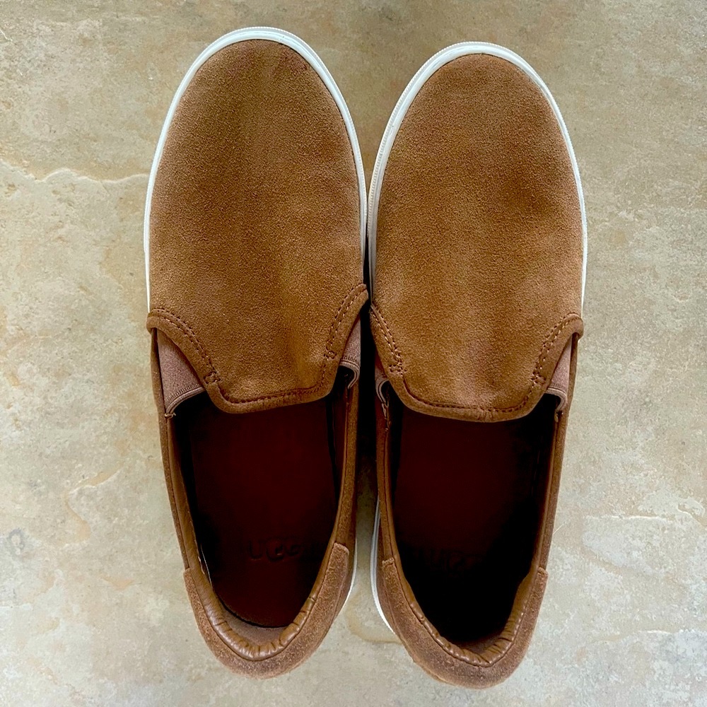 NWOT UGG Women’s Tan Suede Slip-Ons